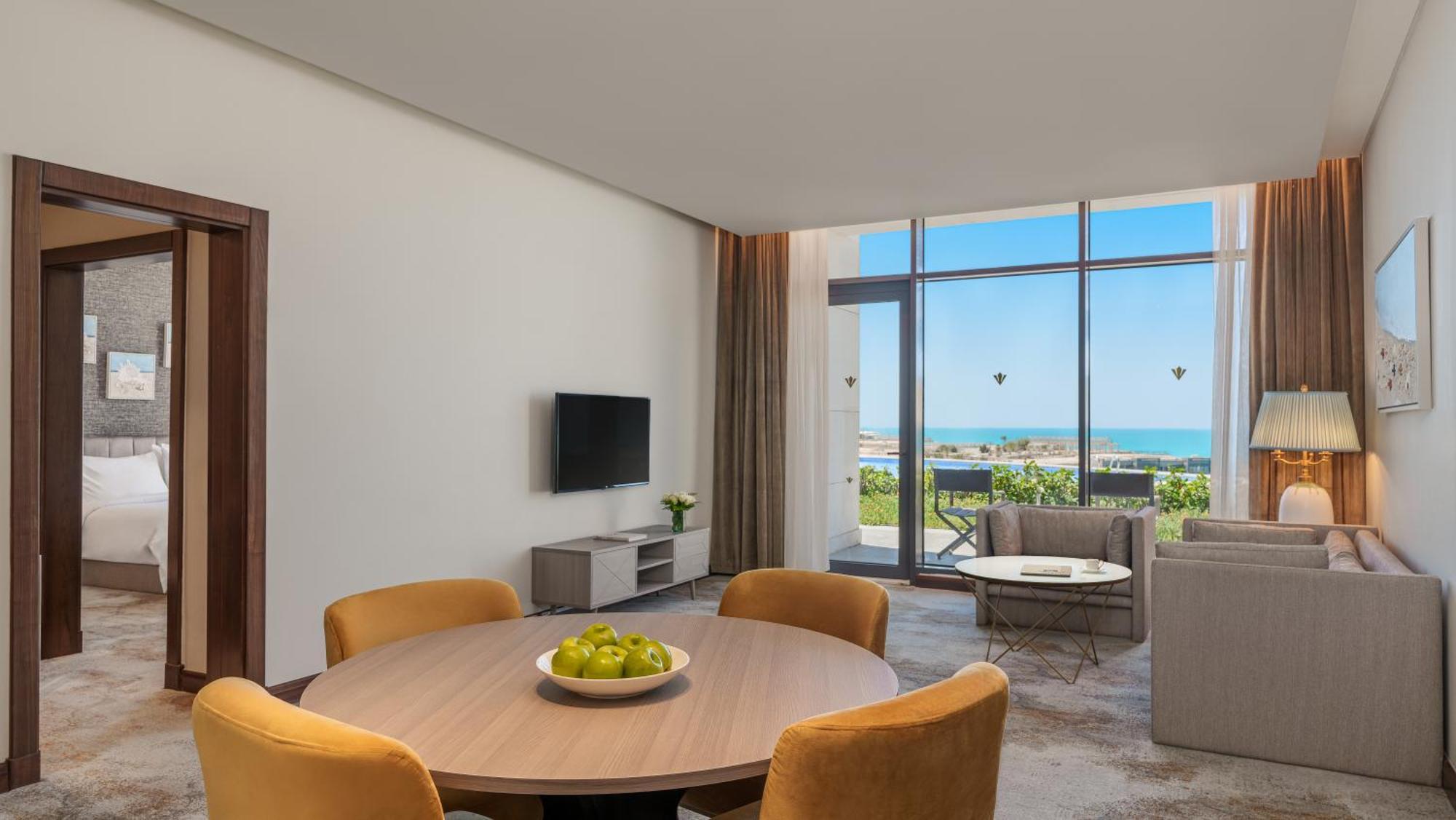 Rixos Premium Alamein El Alamein Szoba fotó A living room at the hotel